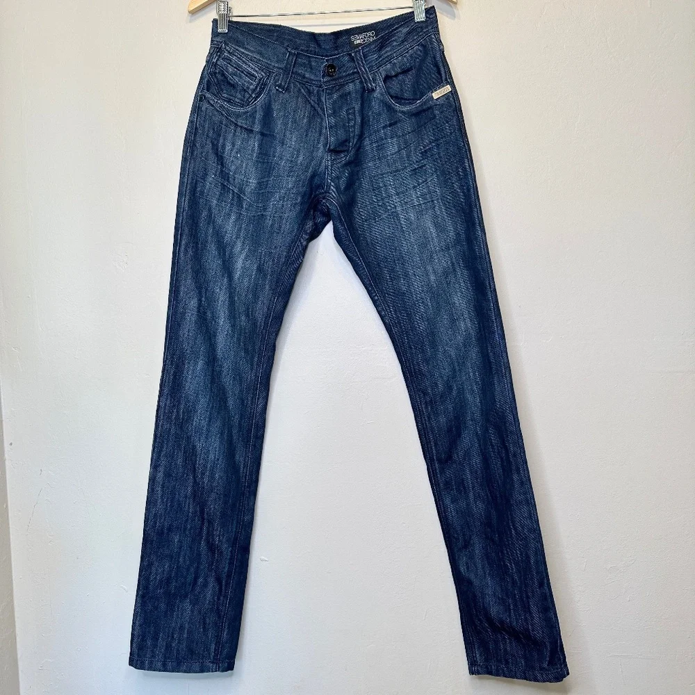 Semaforo Guido Dark Wash Button Fly Y2K Jersey Shore Streetwear Jeans
